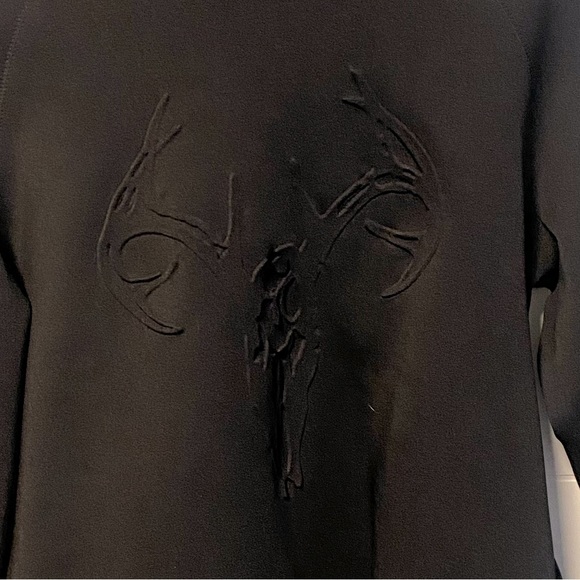 ⚫️ Wilfred Free ⚫️ embossed stag head scuba sweatshirt - size small - Picture 3 of 3